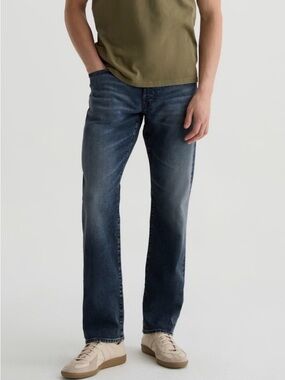 Ag Adriano Goldschmied Men's Dark Blue Straight Jeans